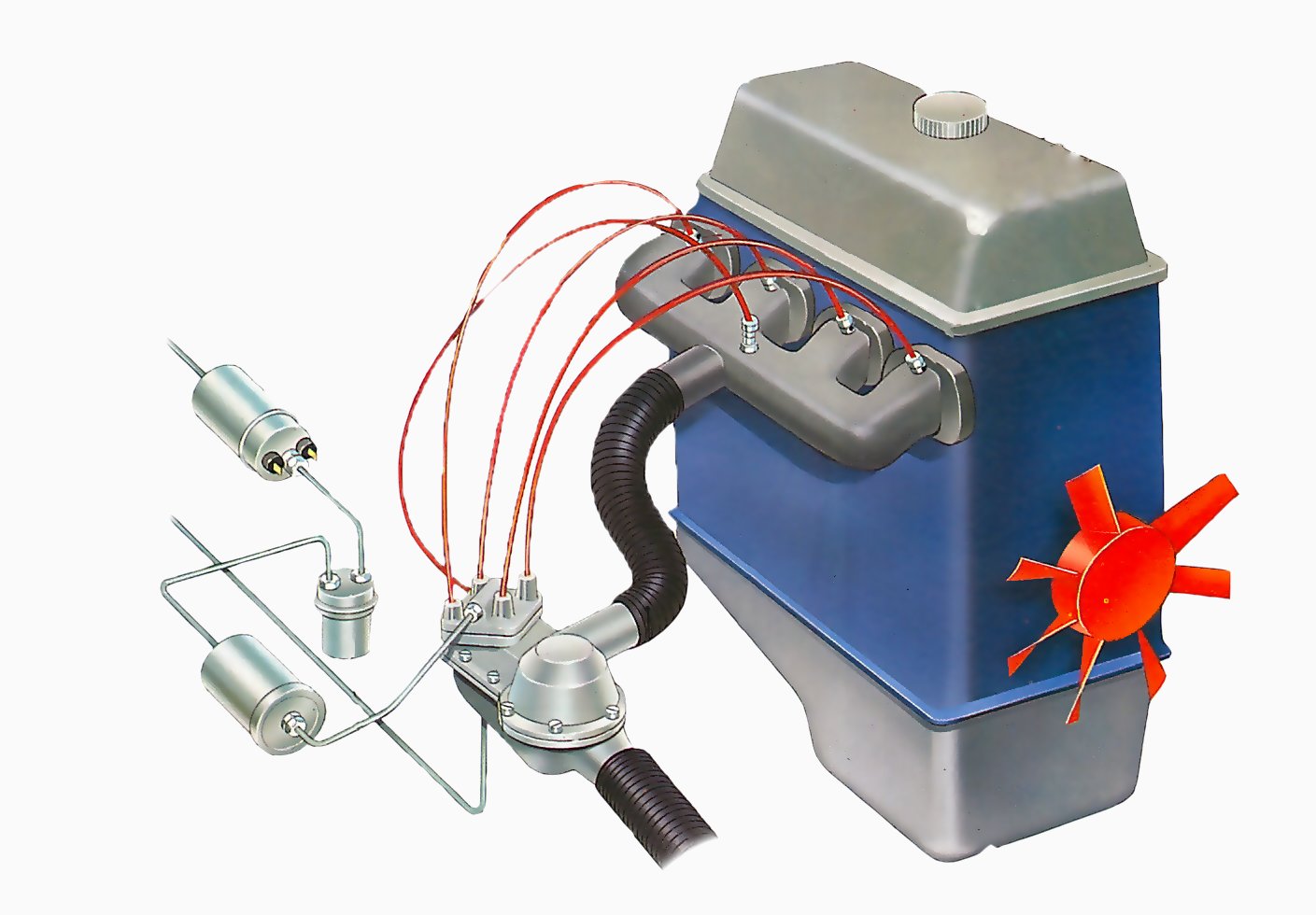 conectar el tanque de combustible de un automovil