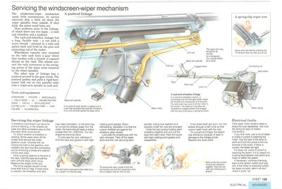 Servicing the windscreen-wiper mechanism