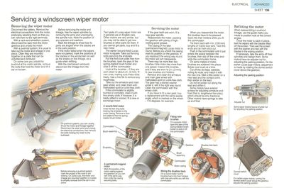 Fixing a windscreen wiper motor