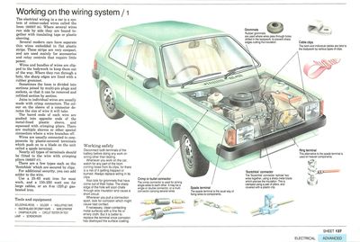 Working on the wiring system