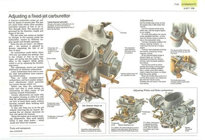 Adjusting a fixed-jet carburettor