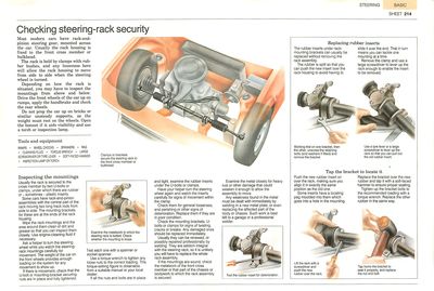 Checking steering-rack security