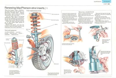 Renewing MacPherson-strut inserts