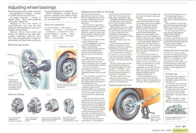 Adjusting wheel bearings