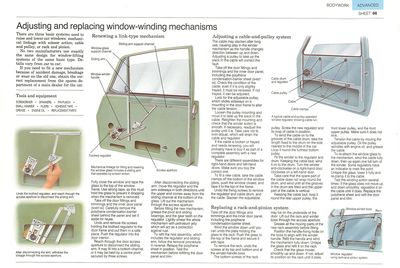 Adjusting and replacing window-winding mechanisms