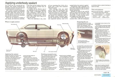 Applying underbody sealant