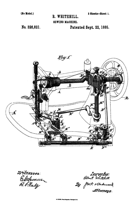 Sewing machine thumb